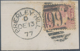 GB QV ½d Plate 10 (MO) Very Fine Used With Duplex „BRIERLEY-HILL / 995“, Staffordshire (4VOD, Time Code D), 13.12.1877 - Used Stamps