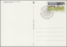 Dänemark Postkarte P 285 Umweltschutz 3,75 Kronen Kz. CP 4, ESSt KOPENHAGEN 1992 - Postal Stationery