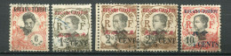 26414 Kouang-Tchéou N°35/6, 39, 61° Timbres D'Indochine De 1919-23 Surchargés 1919-23  B/TB - Used Stamps
