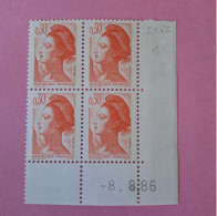 N°2182 Type Liberté 30c. Orange - 08.08.86 - Neuf ** - 1980-1989