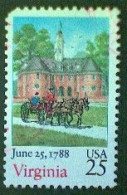 United States, Scott #2345, Used(o), 1988, Signing Of The Constitution: Virginia, 25¢, Multicolored - Gebruikt