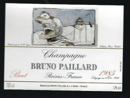 Etiquette Champagne Brut Millésime 1985   Bruno Paillard  Reims Marne 51 " Peinture De Jean Yves Gosti" - Champagne