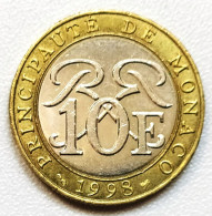 Monaco - 10 Francs 1998 - 1960-2001 Franchi Nuovi
