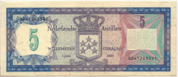 Netherlands Antilles 5 Gulden 1984 P-15 AUNC - Other & Unclassified