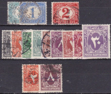 EG836B – EGYPT – POSTAGE DUE - 1889-1952 - NICE COLLECTION - MI # 15-46 USED 26 € - Gebraucht