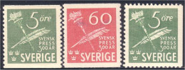 840 Sweden Torch Quill Torche Plume MH * Neuf (SWE-36) - Ungebraucht