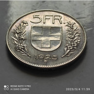 Svizzera - 5 Franchi 1925 - Commemoratives