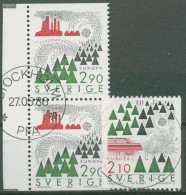 Schweden 1986 Europa CEPT Naturschutz 1397/98 Gestempelt - Usados