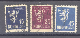 Norvège  :  Yv  109-11  (o) - Oblitérés