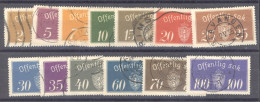 Norvège  -  Service  :  Yv  9-21  (o) - Dienstzegels