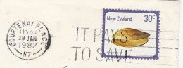 IT PAYS TO SAVE New Zealand Cover SLOGAN Courtenay Place To GB Stamps Shell Finance 1982 - Covers & Documents