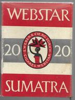 Ancien Paquet Vide En Carton De 20 Cigarettes Webstar Sumatra - Etuis à Cigarettes Vides