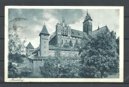 Deutschland Germany Poland Polska MARIENBURG Schloss Malbork Westpreussen, Used, O 1929 - Westpreussen