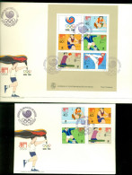 Macau 1988 Summer Olympics Seoul + MS 2xFDC(XL) - FDC