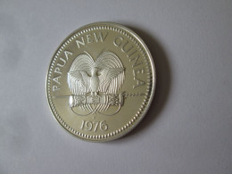 Papua New Guinea 5 Kina 1976 Proof/UNC Silver/Argent Coin,see Pictures - Papua New Guinea