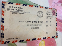 Hong Kong Stamp Postally Cover Special Slogan 1952 - Cartas & Documentos