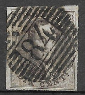 OBP10 Met 4 Randen En Gebuur, Met Balkstempel P84 Mouscron (zie Scans) - 1858-1862 Medallions (9/12)