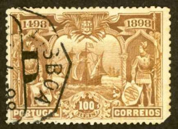 Portugal Sc# 153 Used 1898 100r Vasco De Gama Issue - Oblitérés