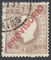 Portugal Sc# 86 Used 1893 15r Overprint King Luiz - Oblitérés