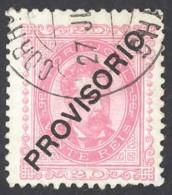 Portugal Sc# 83 Used (a) 1892-1893 20r Overprint King Luiz - Oblitérés