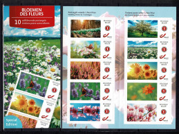 Belgique Carnet 10 X N° 1 Special Edition Fleurs 2022 VF 15,3 € - 1997-… Validité Permanente [B]