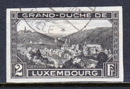 Luxembourg - Scott #B66 - Used - Tiny Scissor Cut UR Cnr. - SCV $16 - Usati