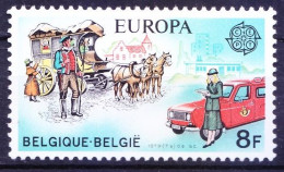 Belgium 1979 MNH, Cars, Horses, Mailcoaches, Postmen - Bus