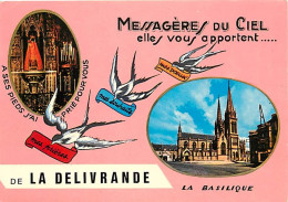 14 - Douvres La Délivrande - La Basilique - Multivues - Hirondelles - CPM - Voir Scans Recto-Verso - La Delivrande