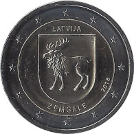 2018 LETTONIE - 2 Euros Commémorative - Zemgale - Latvia