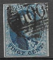 OBP11 Met 4 Randen En Met Balkstempel P100 Renaix (zie Scans) - 1858-1862 Medaillons (9/12)