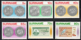 Suriname 1983 Coins & Banknotes, 6 Values MNH - Monete