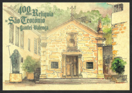 Portugal Carte Entier Postal São Teotónio Saint Théoton De Coimbra 2020 Stationery Theotonius Eglise Church Valença - Iglesias Y Catedrales