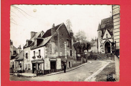 SAINT CYR SUR LOIRE 1953 CROISEMENT DE LA ROUTE NATIONALE 152 ET ROUTE POUR BECHELLERIE CAFE CARTE EN TRES BON ETAT - Saint-Cyr-sur-Loire