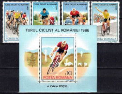 ** Roumanie 1986 Mi 4294-7+Bl.229 (Yv 3702-5+BF 186), (MNH)** - Neufs