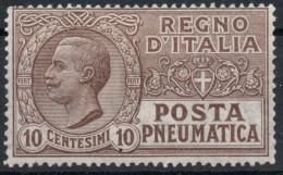 Italie YT Pneumatique 1 Neuf Avec Charnière X MH - Pneumatic Mail