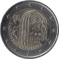 2018 SLOVAQUIE - 2 Euros Commémorative - 25 Ans République De Slovaquie - Eslovaquia