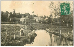 22 CALLAC. La Rivière à Pont Kergrec'h 1907 - Callac