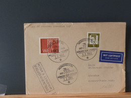 106/888  LETTRE ALLEMAGNE 1963 POUR LA PORTUGAL RETOUR  1° VOL TAP - Erst- U. Sonderflugbriefe