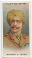 CT 1 - 29 INDIA, Col. H. H. Maharajah Of Bikaner, Allied Army Leader - Old Wills's Cigarettes - 68/35 Mm - Wills