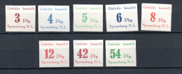 Spremberg (Germany) 1923 Set Local Stamps (Michel 7/14 B) Unused/MLH - Used