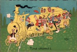 ILLUSTRATION DUBOUT / LE TRAIN - Dubout