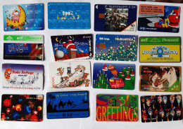 Different  Christmas Cards 44 Pcs Used - Noel