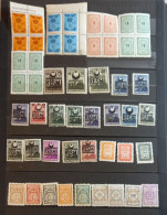 TURKEY REPUBLIC  1960-1979 OFFICIAL (RESMİ ) MNH,MLH,NG 50 STAMPS WITH 5 BLOCKS OF 4 - Neufs