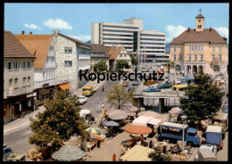 ÄLTERE POSTKARTE GROSSE KREISSTADT SINDELFINGEN RATHAUSPLATZ Geschäft Kochlöffel Markt Maché Market AK Ansichtskarte Cpa - Sindelfingen