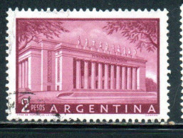 ARGENTINA 1954 1959 EVA PERON FOUNDATION BUILDING 2p USED USADO OBLITERE' - Oblitérés