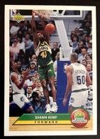 P38 Shawn Kemp - Seattle Supersonics - Carte Upper Deck 1992-93 McDonald's NBA Basketball - Sonstige & Ohne Zuordnung