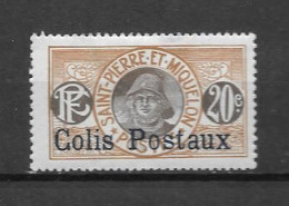 COLIS POSTAUX - 1917 - N° 4*MH - Nuevos