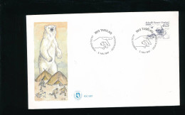 FDC 5/97 - Groenland - 3913 Tasiilaq  Ulloq Atulerfia, Kalaallit Nunaat 5 Mai 1997 - Ours - Covers & Documents