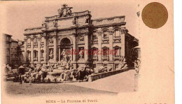 CPA ROMA - CARTE COMMEMORATIVE ANNEE SAINTE 1900 - LA FONTANA DI TREVI - Fontana Di Trevi