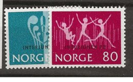1972 MNH Norway, Mi 647-48 Postfris** - Neufs